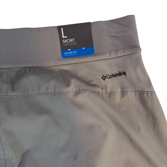 Columbia NWT Size Large Gray Climber Canyon Skort Skirt Omni Shield Hiking - Picture 5 of 8